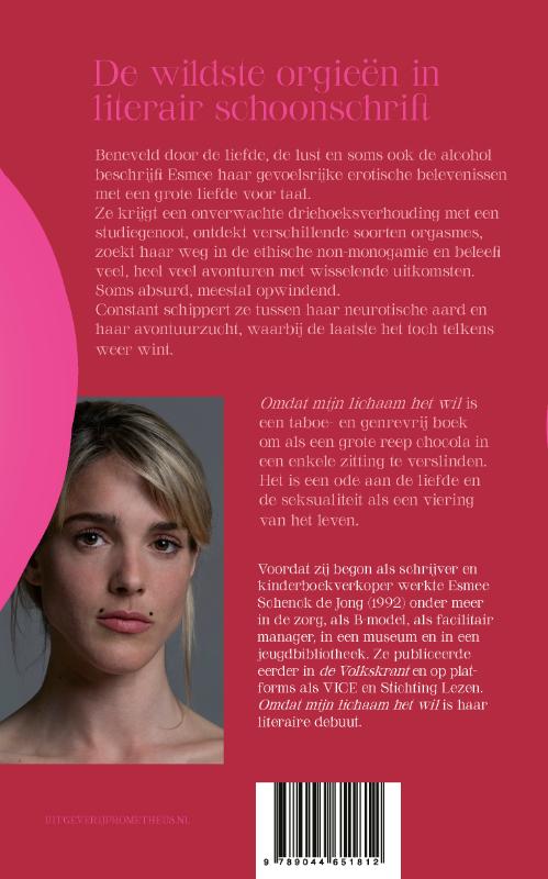 Achterkant van Omdat mijn lichaam het wil