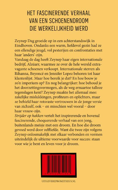 Achterkant van Strijder op hakken