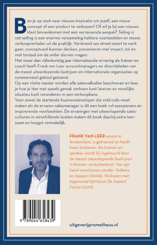 Achterkant van Telling is not selling