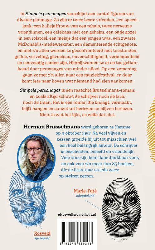 Achterkant van Simpele personages