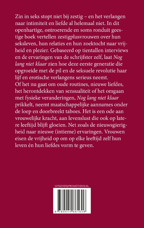 Achterkant van Nog lang niet klaar