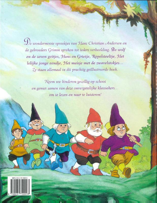 Achterkant van De Wondere Sprookjeswereld van Grimm en Andersen