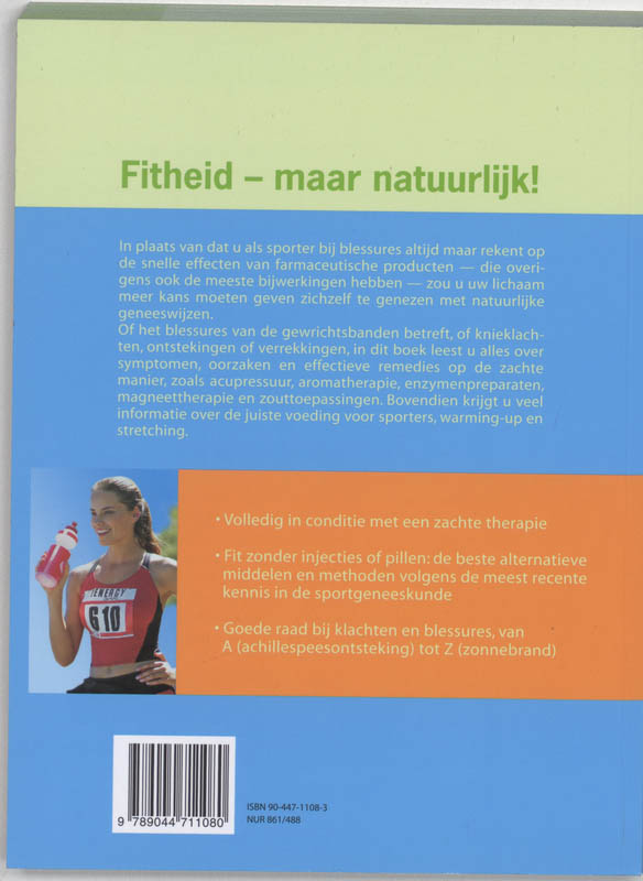 Achterkant van De natuurlijke sportapotheek