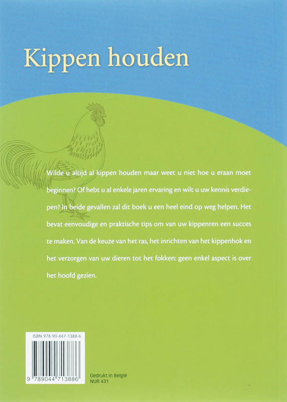 Achterkant van Praktische raadgever kippen houden