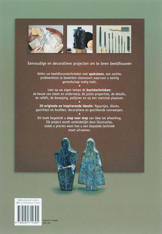 Achterkant van Beeldhouwen in speksteen
