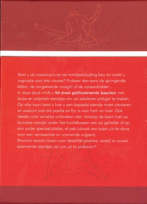 Achterkant van Seks 52 kaarten