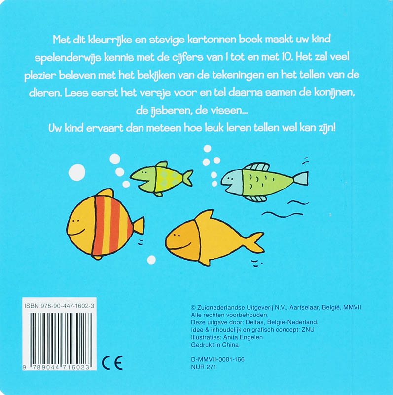 Achterkant van Tellen van 1 tot 10