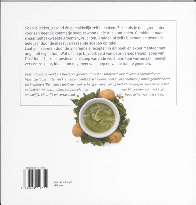 Achterkant van Soep uit eigen tuin
