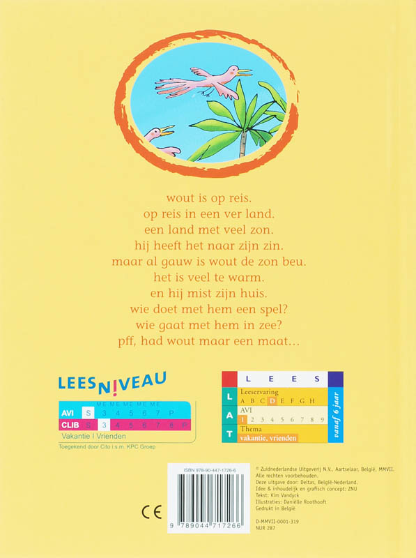 Achterkant van Op reis naar de zon