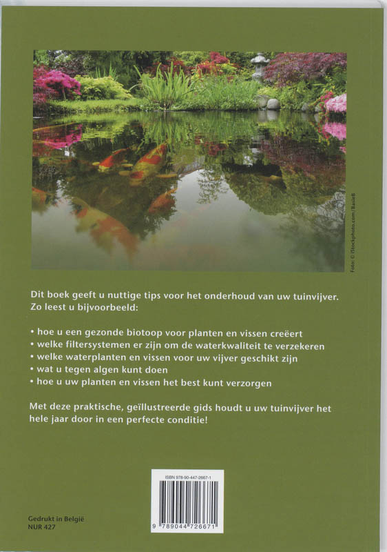 Achterkant van Praktisch handboek voor een gezonde tuinvijver