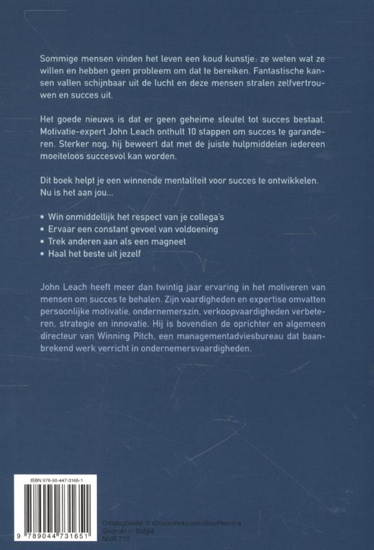 Achterkant van De weg naar succes in 10 stappen