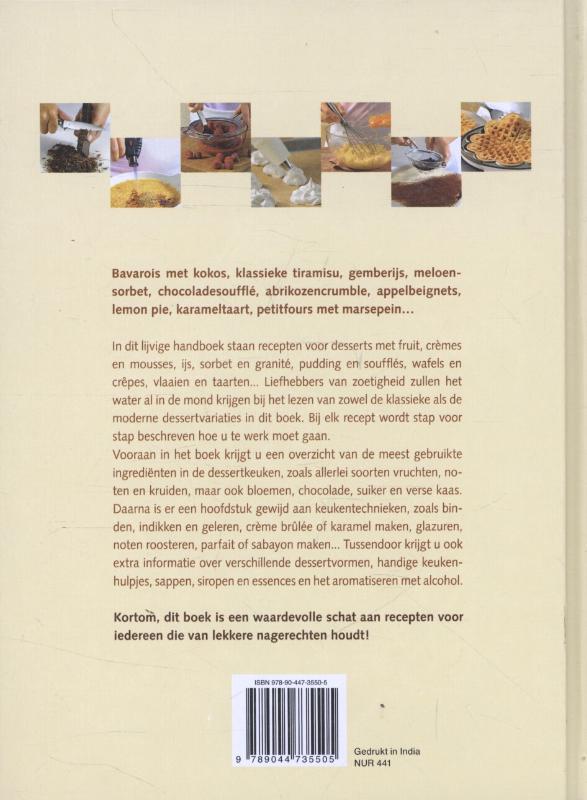 Achterkant van Groot handboek desserts