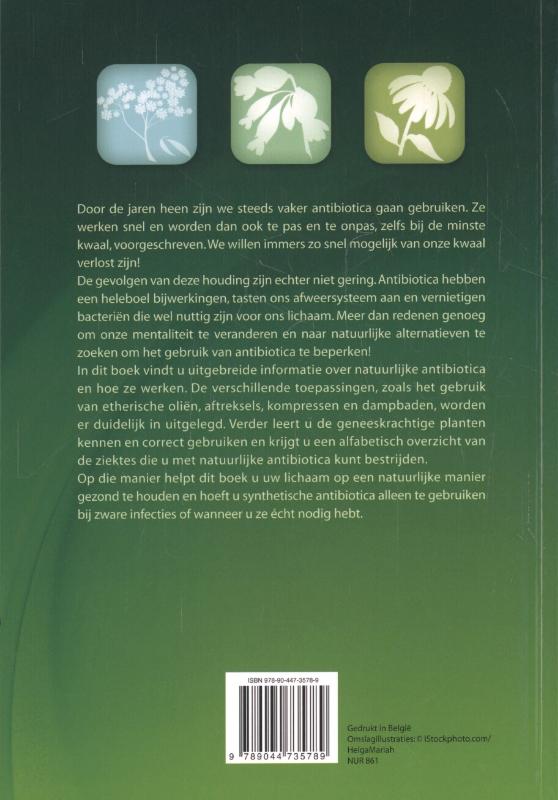 Achterkant van Gezond met natuurlijke antibiotica