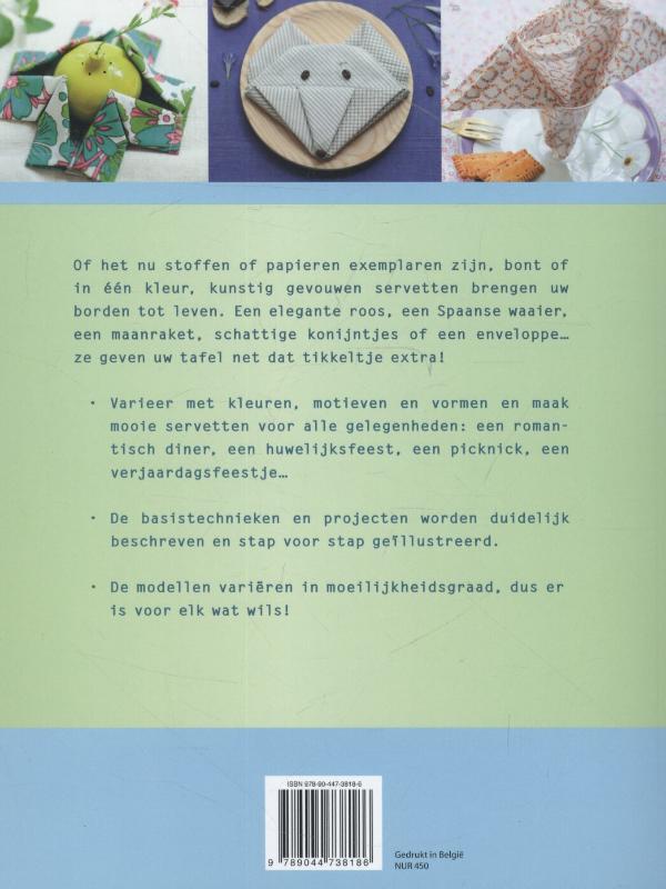 Achterkant van Servetten vouwen