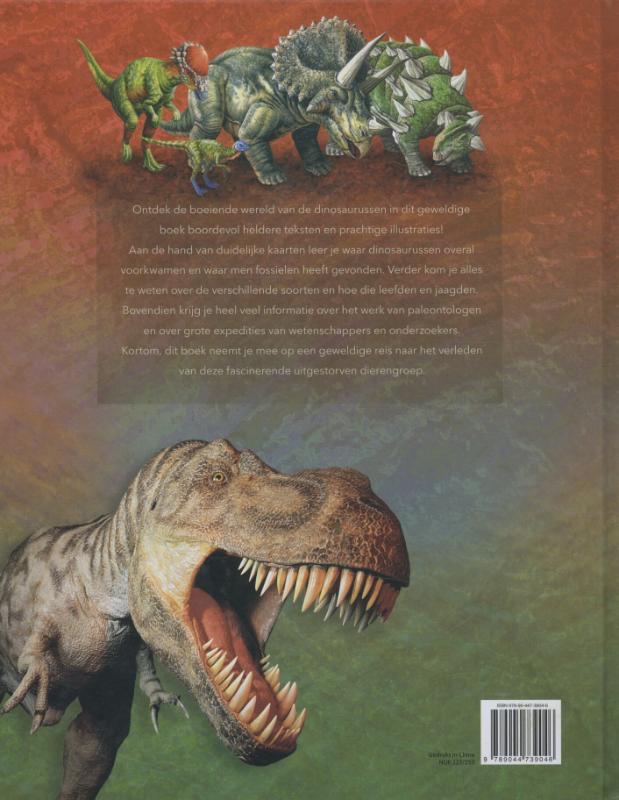 Achterkant van De boeiende wereld van de dinosaurussen