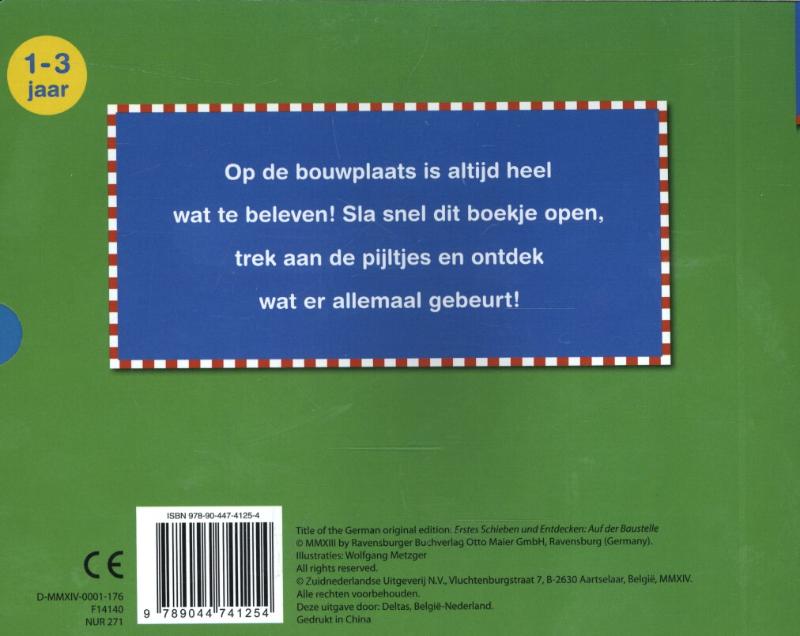 Achterkant van Op de bouwplaats