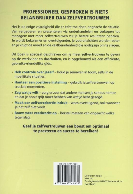 Achterkant van Meer zelfvertrouwen op het werk