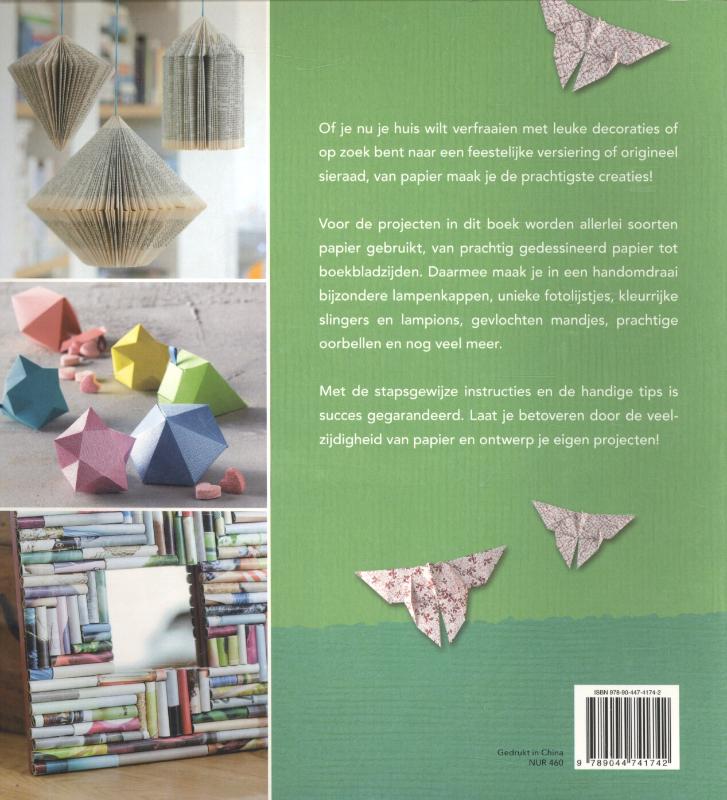 Achterkant van Creatief knutselen met papier