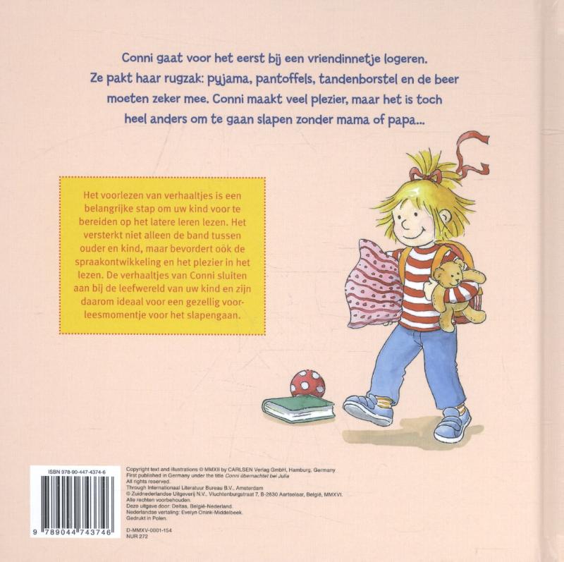 Achterkant van Conni gaat logeren