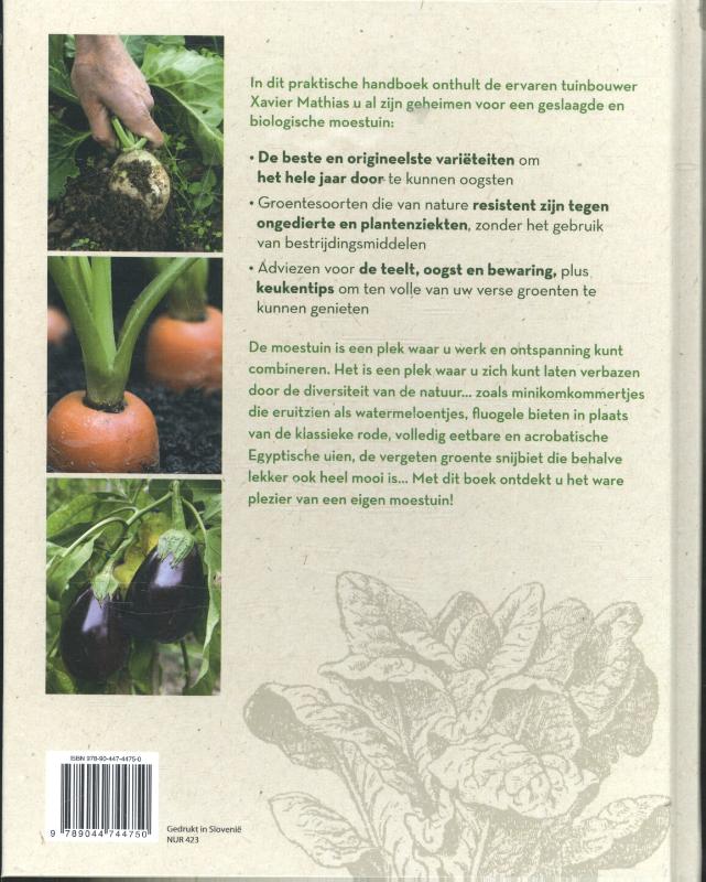 Achterkant van Het plezier van een eigen moestuin