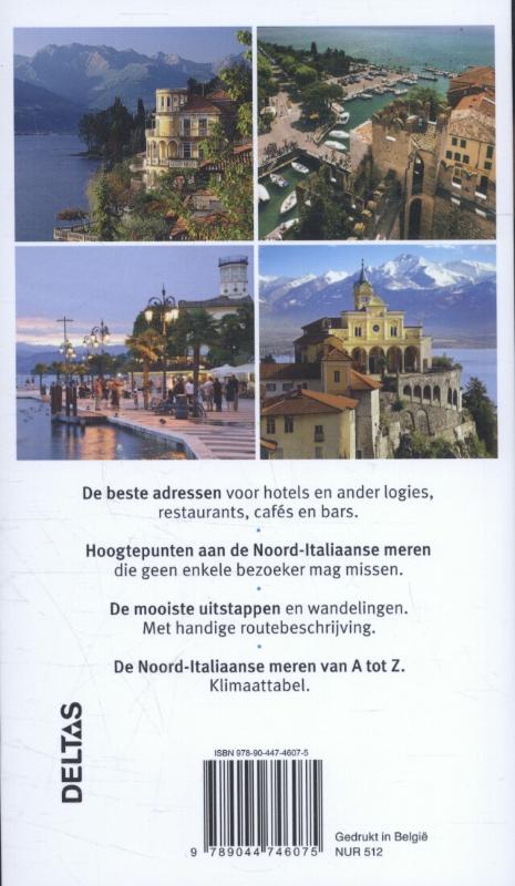 Achterkant van Noord-Italiaanse meren