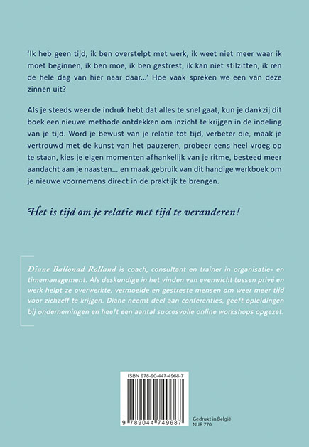 Achterkant van Meer tijd voor jezelf