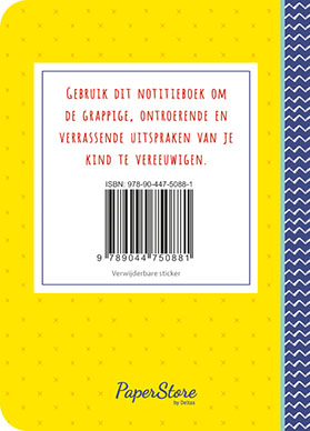 Achterkant van Onvergetelijke uitspraken van mijn kind