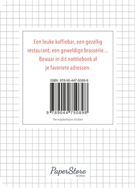 Achterkant van Notitieboek - Mijn favoriete adressen