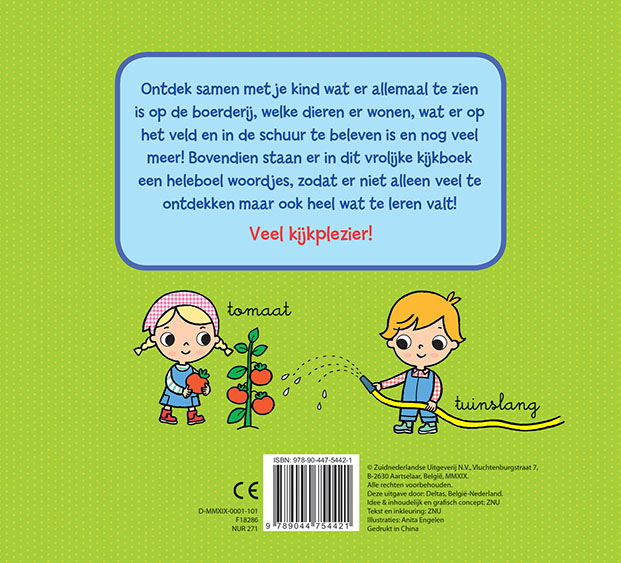 Achterkant van Mijn eerste boerderij kijkboek