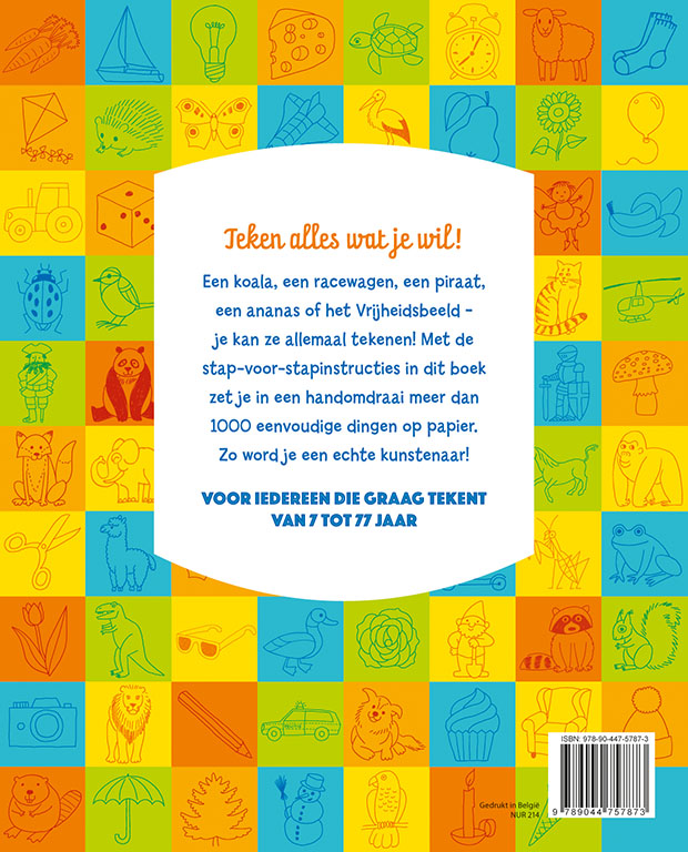 Achterkant van Ik kan 1000 dingen tekenen