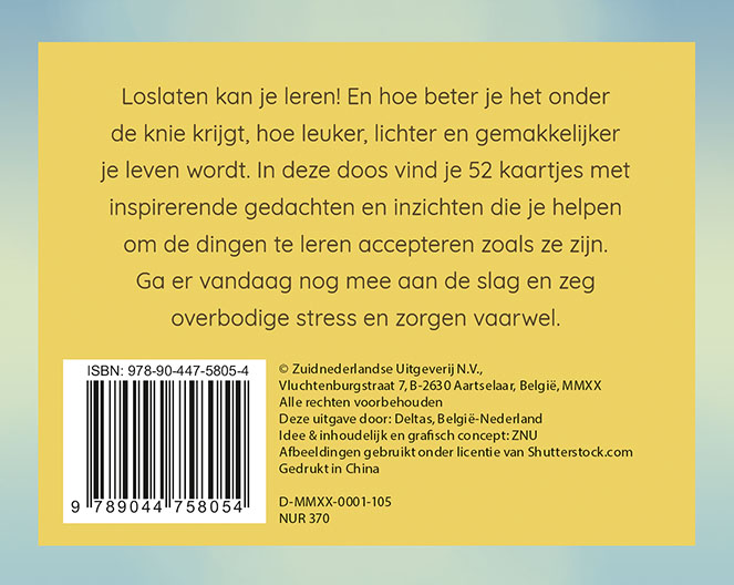 Achterkant van Laat het los - Inzichtkaarten