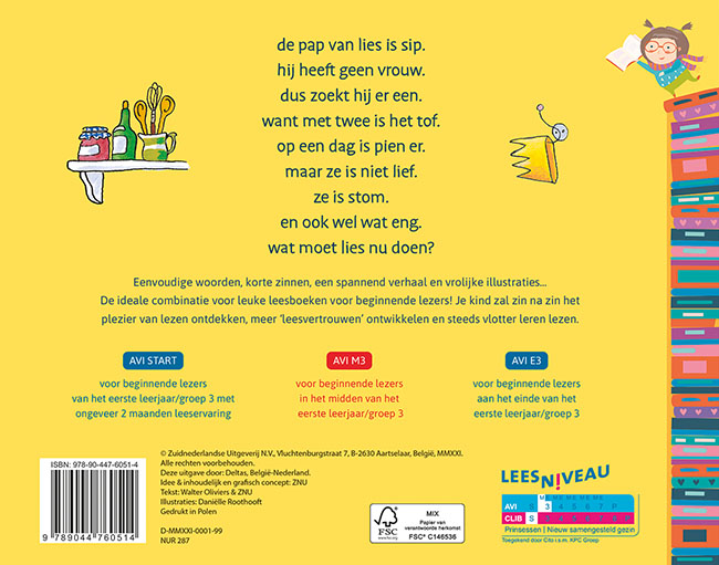 Achterkant van Een zus voor lies