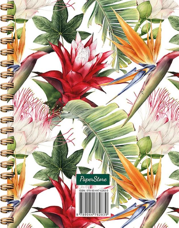 Achterkant van Exotic notebook spiraalboek (lijnen) / Exotic notebook carnet à spirale (ligné)