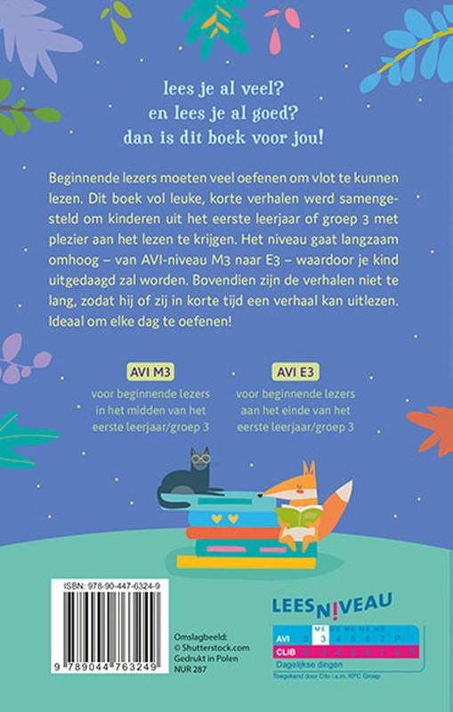 Achterkant van 1-minuutverhalen voor beginnende lezers