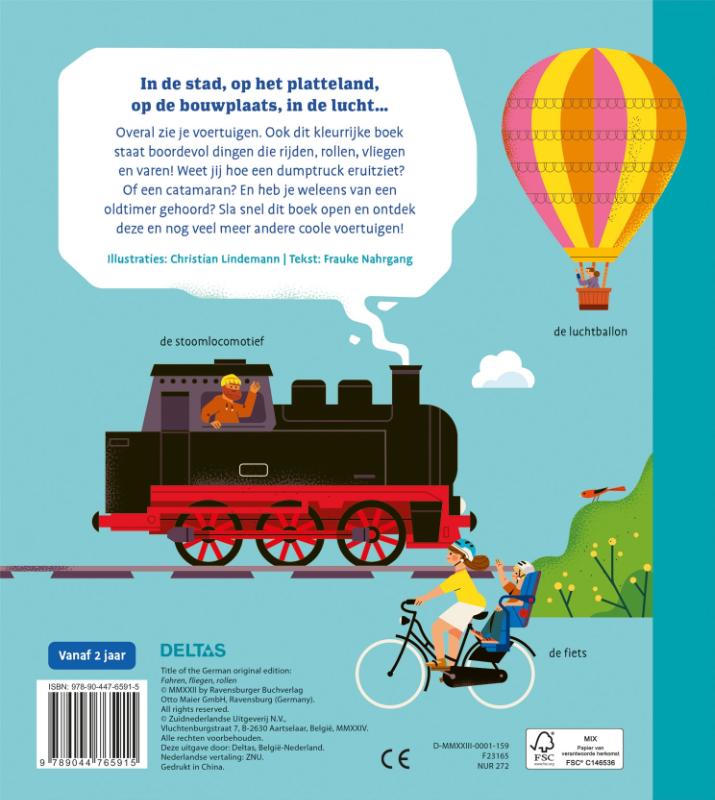 Achterkant van Mijn eerste voertuigenboek
