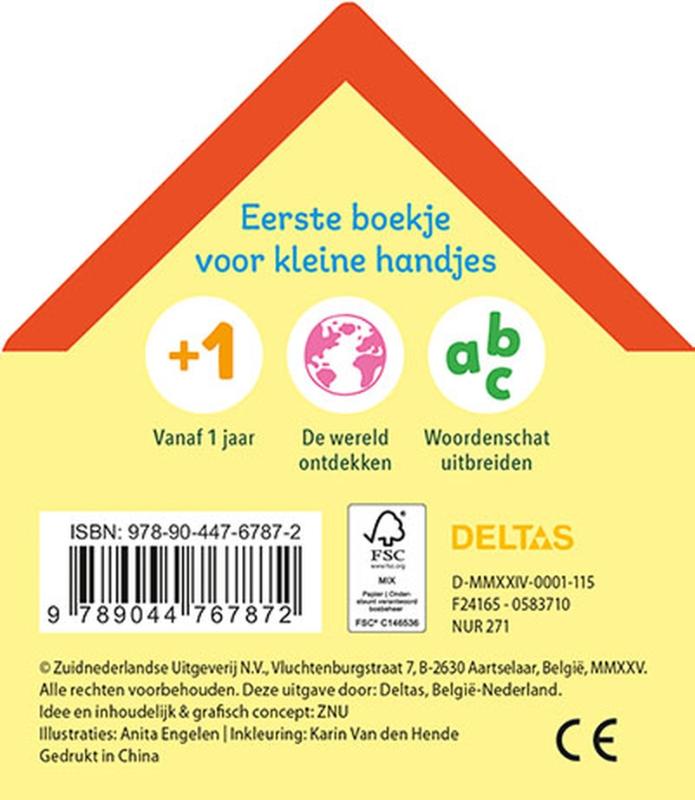 Achterkant van Allereerste woordjes Mijn huis
