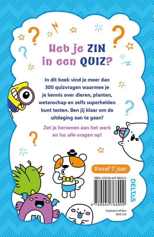Achterkant van De leukste quizvragen voor kinderen