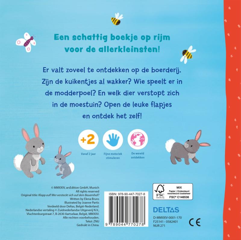 Achterkant van vanaf 2 jaar