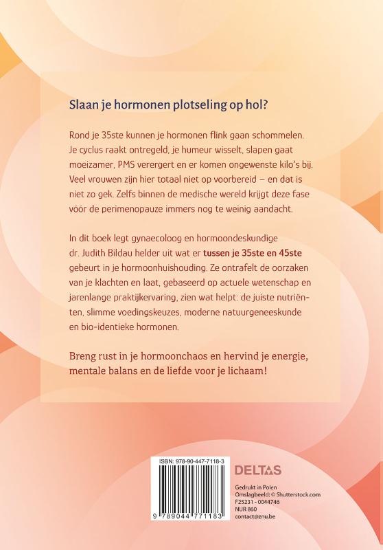Achterkant van Je hormonen in balans