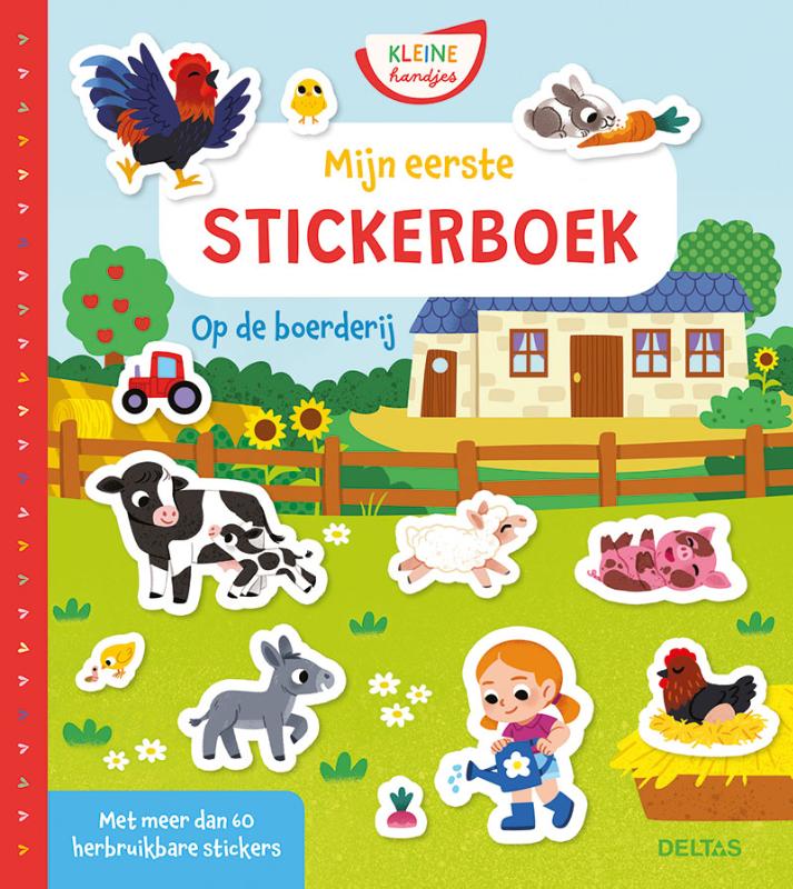 Achterkant van Mijn eerste stickerboek Op de boerderij