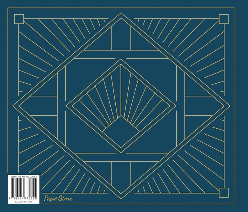 Achterkant van Gastenboek (blauw)
