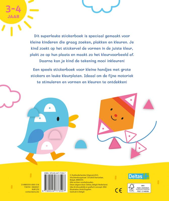 Achterkant van 3-4 jaar