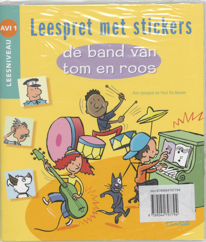 Achterkant van Leespret met stickers set 3ex.