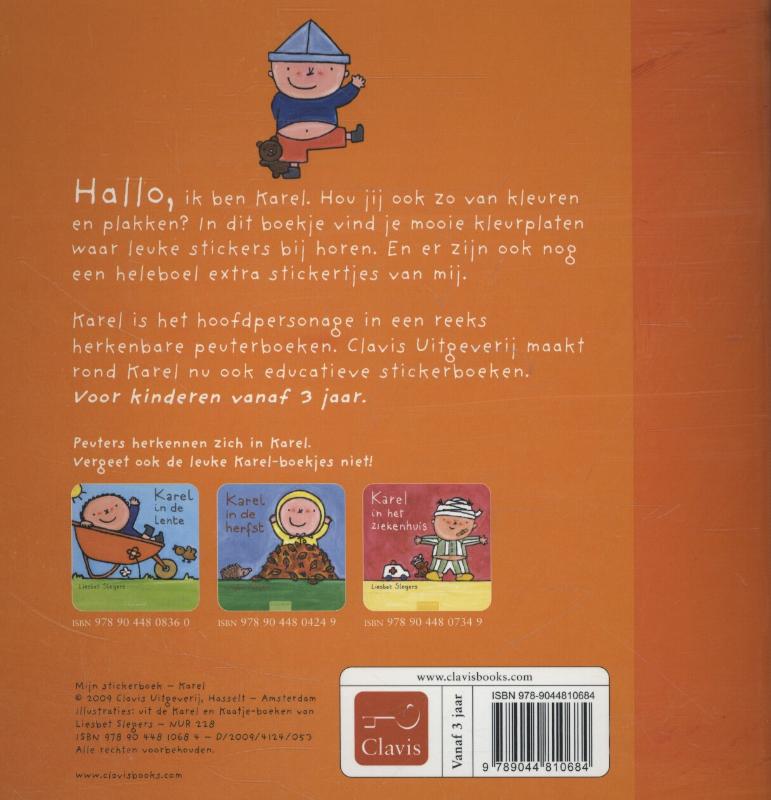Achterkant van Mijn stickerboek