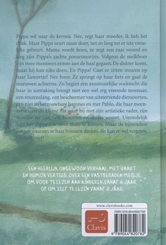Achterkant van Het wonderbaarlijke verhaal van Pippa Poezenoortjes