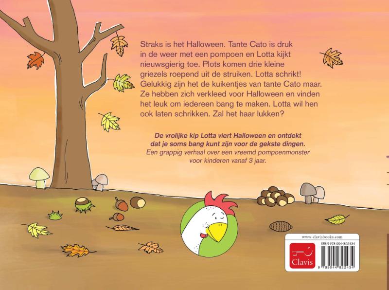 Achterkant van Lotta en het grote pompoenmonster