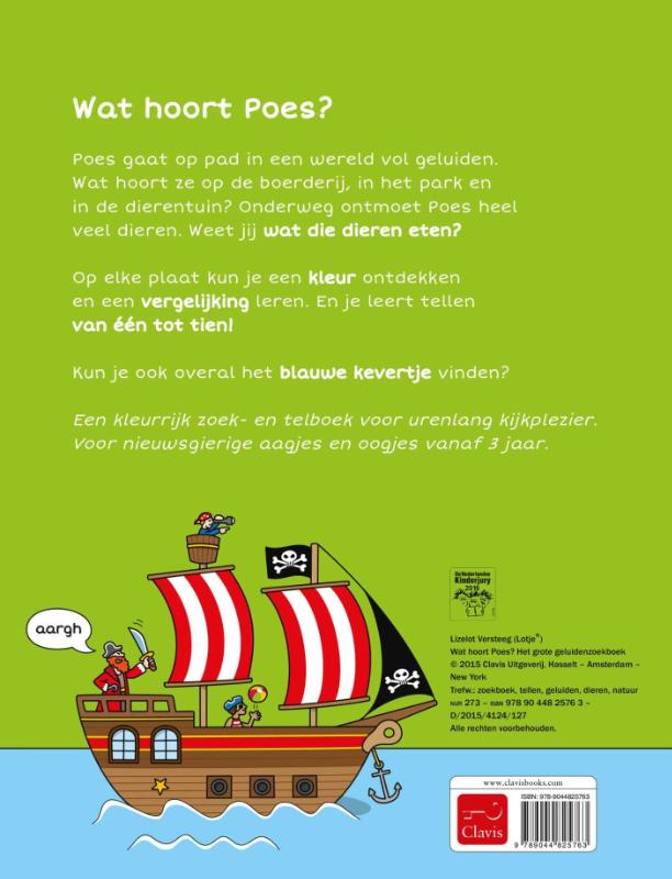 Achterkant van Wat hoort Poes?