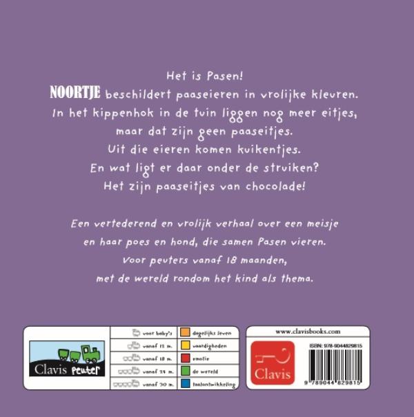 Achterkant van Noortje en de paaseitjes