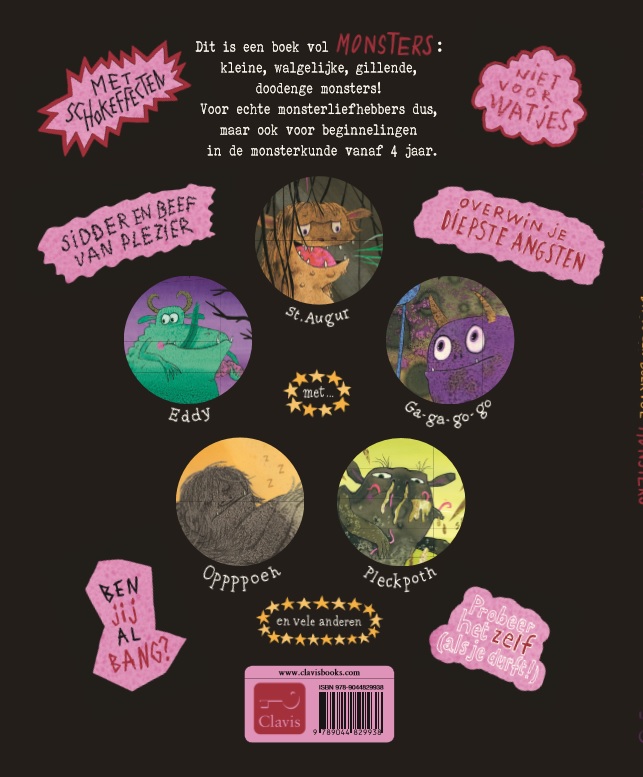 Achterkant van Dit is een boek vol monsters