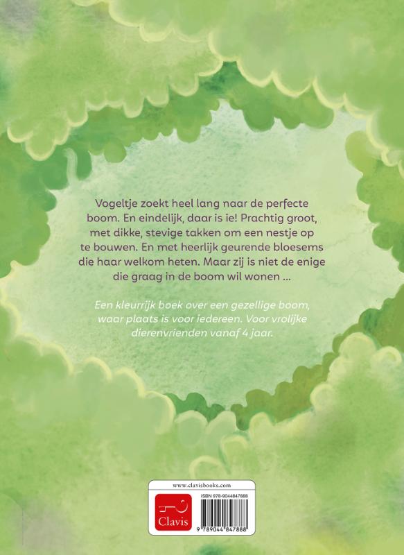 Achterkant van Welkom in onze boom